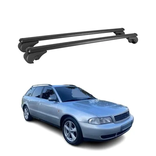 OMAC Dachträger für Audi A4 Avant 1994-2008 - Dachgepäckträger aus Aluminium, abnehmbar und wasserbeständig. Ideal für Fahrräder, Ski und Kajaks – vielseitig und leicht für jedes Abenteuer.