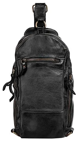 X-ZONE Crossover Bag Echt Leder Herren | Made in Italy von X-ZONE