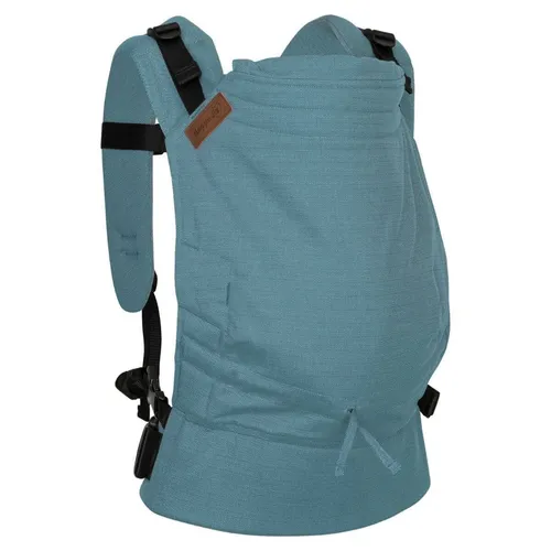 Hoppediz Babytrage Buckle - Ergonomische Vollschnallentrage für Neugeborene - Babytragen, ab Geburt (3,5 - 20 kg), ergonomisch geformt für optimalen Komfort und Sicherheit, wächst mit Deinem Baby, vielseitig einsetzbar als Bauch- oder Rückentrage.