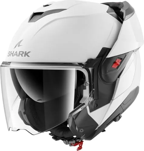 Shark OXO Blank Perlweiß Gr. L 59/60 Motorradhelm in weiß von Shark