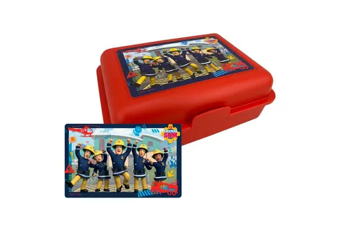 United Labels® Lunchbox Feuerwehrmann Sam - Team, Kunststoff (PP)
