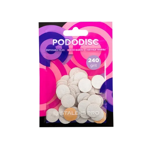 PodoDisc Pro Expert białe wymienne nakładki S gradacja 240 50szt. 4820241065653