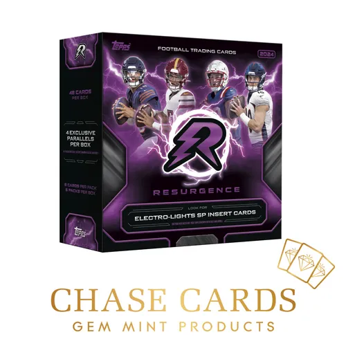 Topps Football NFL Resurgence Mega Box 2024 - OVP Trading Card Displays mit limitierter Auflage für Sammler, exklusive Edition 2024 von Topps für Football-Fans.