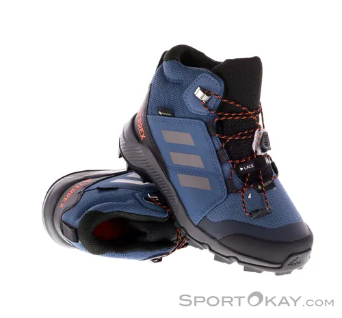 adidas Terrex Mid GTX Kinder Wanderschuhe - Wanderschuhe mit Gore-Tex-Technologie für wasserfesten Schutz, ideal für Abenteuer im Freien und optimalen Halt auf jedem Terrain.
