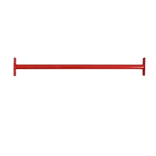 ESTEXO Reckstange Turnstange Klimmzugstange Kletterstange Turnreck Metallreck Gymnastik Gymnastikstange RAL3020 (Rot) 90 cm