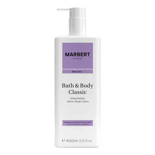 Marbert Body Care Bath & Body Classic Körperlotion 400 ml - Körperlotion für intensive Pflege, schützt vor Feuchtigkeitsverlust und sorgt für mehr Spannkraft. Dermatologisch getestet, ideal für tägliche Anwendung.