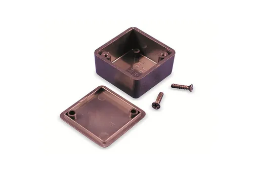 Hammond Montagerückgehäuse HAMMOND Kunststoff-Gehäuse 1551MBK, ABS, schwarz, IP54, 35x35x20 mm