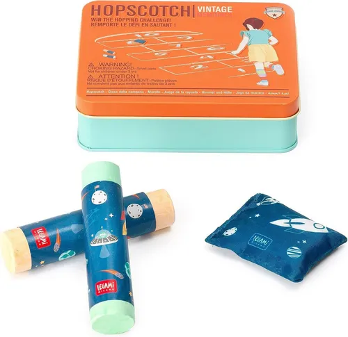 Legami Spiel LEGAMI Hopscotch – Himmel und Hölle Spiel in Metalldose