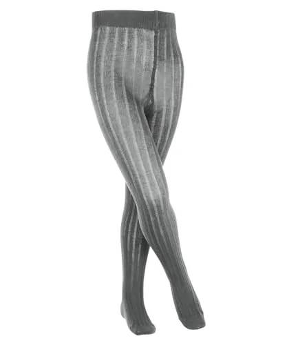 FALKE Unisex Kinder Strumpfhose Classic Rib K Ti - Strumpfhosen für Mädchen, aus weicher Baumwolle, ideal für druckfreien Halt und hohen Tragekomfort; perfekt für verschiedene Anlässe und Jahreszeiten.