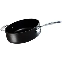 Le Creuset Aluminium-Antihaft Sautépfanne Ø 28 cm - Pfanne mit 4x stärkerer Antihaft-Beschichtung für fettfreies Braten, ideal für alle Herdarten inkl. Induktion. Perfekte Hitzeverteilung und einfache Reinigung.