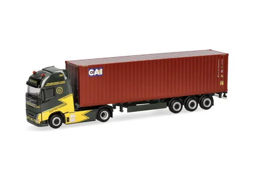 Herpa 1:87 319256 Volvo FH GL XL Electric 40ft Container-Sattelzug Ancotrans/CA