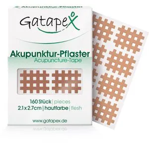 Gatapex Gittertape Akupunktur-Pflaster, Typ A, 2,7 x 2,1cm, Größe S, beige, 160 Strips