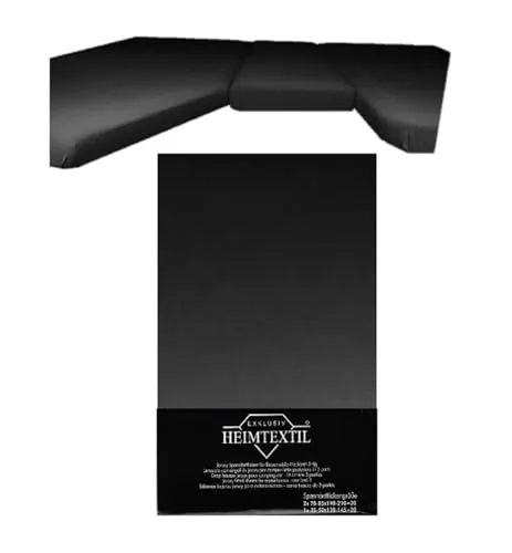 EXKLUSIV HEIMTEXTIL Jersey Spannbettlaken für Wohnmobile - 3-teilig, 100% Baumwolle - Spannbetttücher für Wohnmobile, 3-teilig mit 20 cm Steghöhe, aus 100% Baumwolle, Öko-Tex zertifiziert, sorgt für faltenfreien Sitz und ist pflegeleicht bis 60°C.