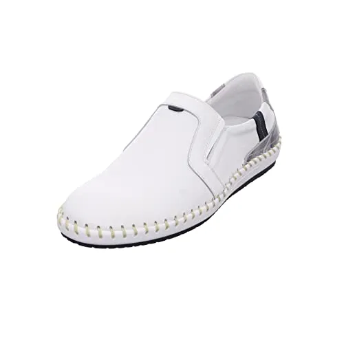 KRISBUT Komfort Slipper Herren 31353530343839 Weiß 42 EU - Sportlicher Herren Slipper aus hochwertigem Echtleder, mit flexiblem Schlupfdesign und handvernähter Laufsohle für optimalen Tragekomfort. Ideal für den Alltag in der Kategorie Slipper & Loafer.