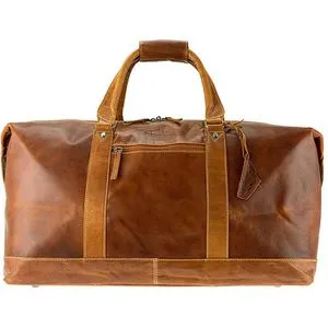 Alpenleder Reisetasche Alabama VLRBS03-c Weekender, Echt Leder, cognac, 35 Liter, 60cm