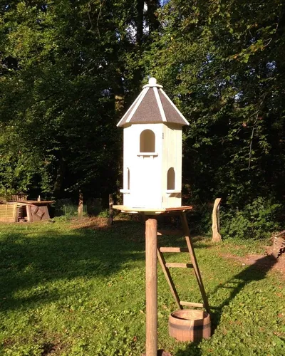 Vogelhäuschen Weiß von Antikas