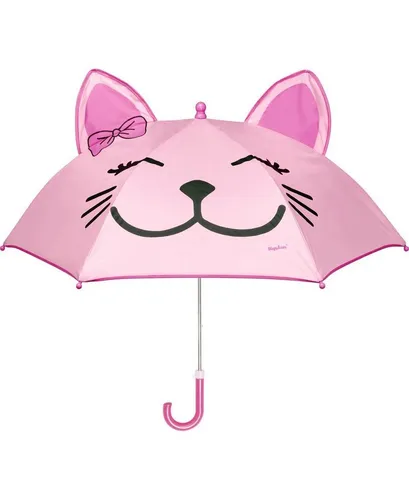 Playshoes Stockregenschirm Regenschirm Katze in pink von PLAYSHOES