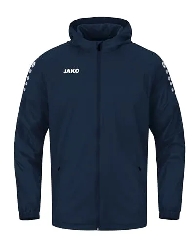 JAKO Herren Allwetterjacke Team 2.0, Marine, 4XL - Funktionsjacke mit wasserabweisendem Obermaterial, ideal für Sport und Freizeit. Mit elastischen Ärmelabschlüssen und praktischen Reißverschlusstaschen.