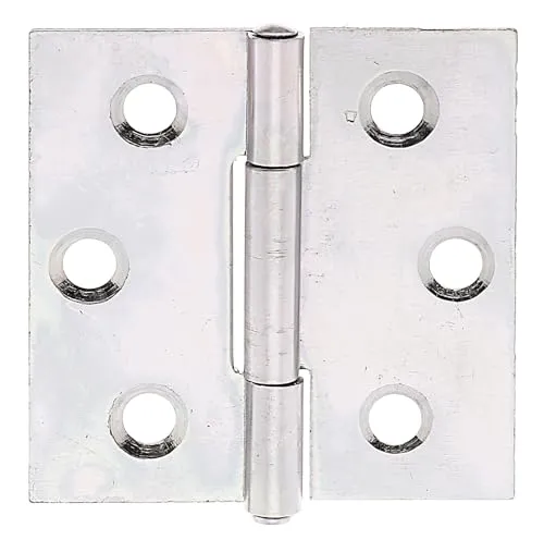 Alberts 50 x Scharnier Kistenband Tischband - 50 Stück verzinkte Scharniere aus robustem Stahl, ideal für Kisten und Möbelbau. Perfekt für langlebige Konstruktionen und einfache Montage.