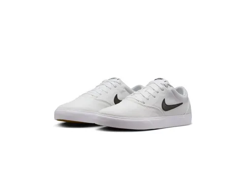 NIKE Herren Charge CNVS Sneaker - Stilvoller Komfort in Weiß und Schwarz, 45 EU - Herren-Sneaker mit zeitlosem Design und bequemer Passform, ideal für den Alltag und sportliche Aktivitäten.