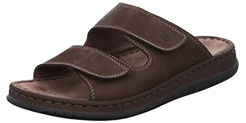 Rohde Herren Pantoletten Alassio 6240 aus Leder mit Klettverschluss - Clogs & Pantoletten für Herren, aus hochwertigem Nubukleder, bieten optimalen Komfort und eine perfekte Passform dank Klettverschluss.