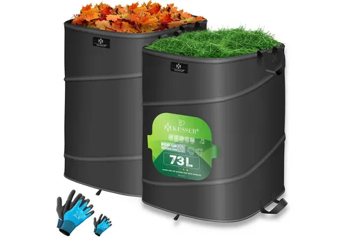 KESSER Gartensack 73 l (2-tlg) in schwarz von Kesser