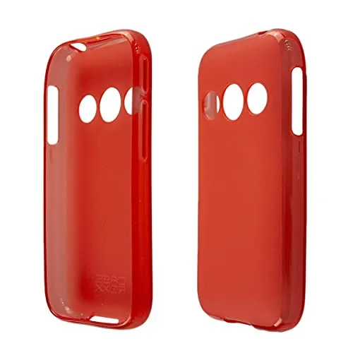 caseroxx Schutzhülle für Alcatel 2019G / 2020X in rot – Flexibles TPU-Case aus stoßfestem Gummi, passgenaue Handy-Tasche mit Kantenschutz & rutschfestem Grip