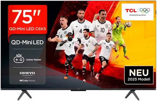 TCL 75C61KSX2 QLED Mini LED-Fernseher 75 Zoll von TCL