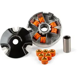 Motoforce Racing Variomatik V.2 für Minarelli - Sport Vario für Minarelli Roller, optimierte Beschleunigung und verbesserte Leistung dank hochwertiger Verarbeitung. Inklusive 2 Gewichtssätze für individuelles Setup.