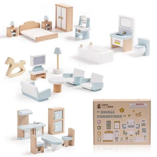 ROBUD Puppenhaus Möbel Set