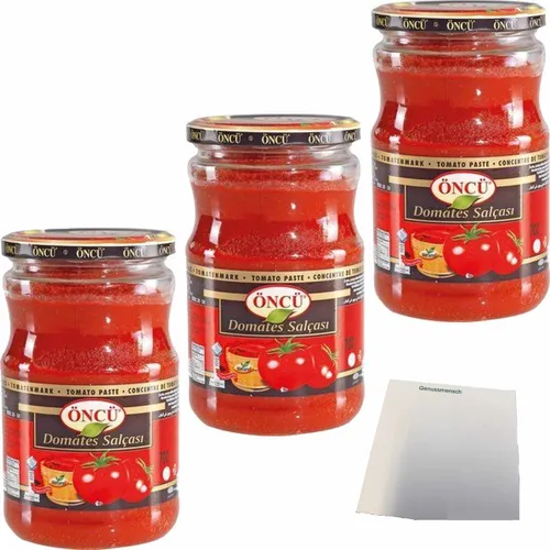 Öncü Tomatenmark 3er Pack 3x700g Glas usy Block