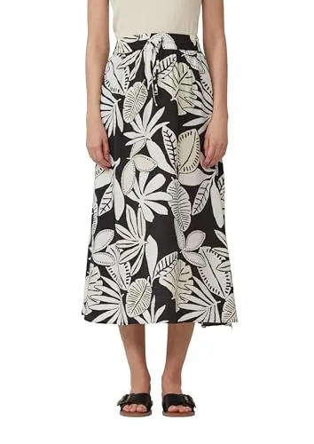 s.Oliver Strukturierter Midirock aus Viskosemix