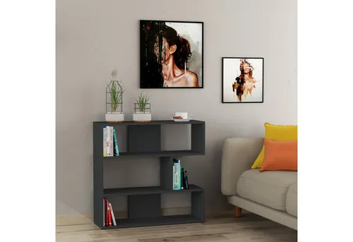YITAHOME Eck-Bücherregal 6-stöckig – Weiß, 174,8 Cm Hoch, Aus Holz & Stahl, Freistehend