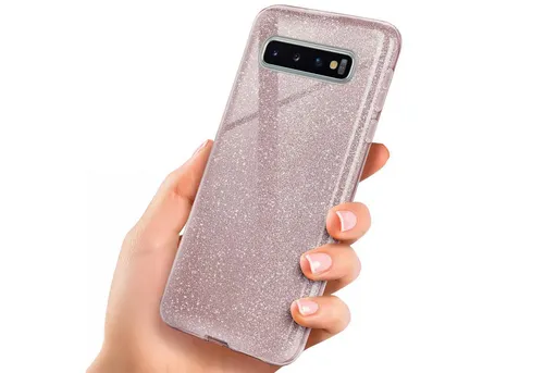 ONEFLOW Handyhülle für Samsung Galaxy S10 Plus Glitzer Hülle Glitter Case Rosa 6,4 Zoll, Hülle Glitzernd Dünne Schutzhülle mit Kameraschutz Frauen Glitzerhülle