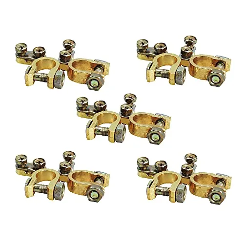 5er Set Offgridtec® Batteriepolklemmen Set Plus und Minus für Autobatterie Batterieanschlussklemmen