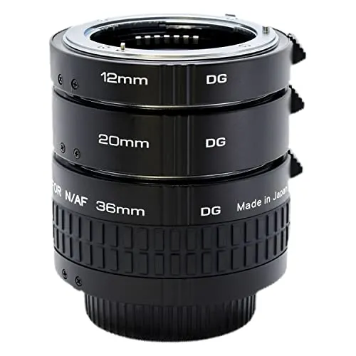 Kenko Verlängerungsrohr-Set - DG Extension Tube Set für Nikon F-Mount, ideal für beeindruckende Nahaufnahmen und Makrofotografie