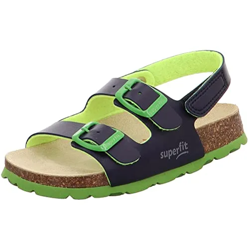 Superfit Schuhe 600124813135 - Mädchen Sandalen in Größe 32 - Wanderschuhe für Babys, perfekt für Kindergarten und Schule. Individuell anpassbare Schnallen und ein bequemes Korkfußbett mit Lederüberzug.