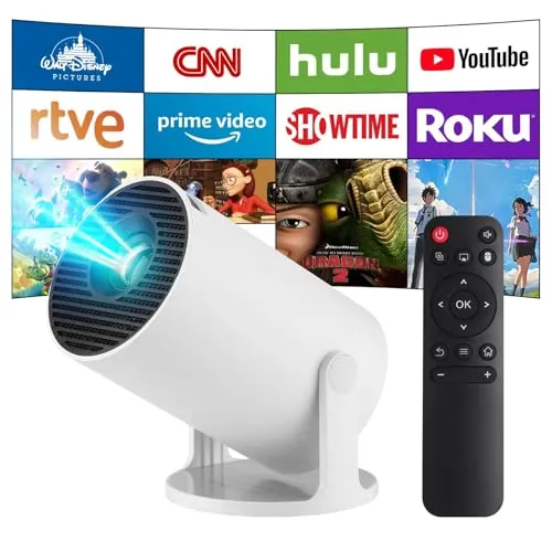 Mini Beamer 4K Smart Projektor mit Android 14