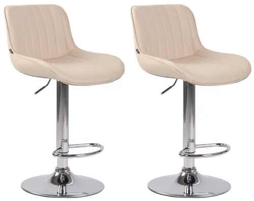 CLP Barhocker Lentini 2er Set in weiß von CLP