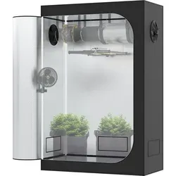 The Grow Deluxe D600 Growzelt 120x60x180 cm - Zuchtzelte für Hydrokulturen, mit hochreflektierendem Mylar für maximales Pflanzenwachstum und herausnehmbarer, wasserdichter Wanne für einfache Reinigung.