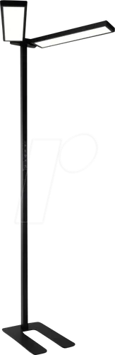 LUXULA LX700194 - LED Büro-Stehleuchte, Duoline, Up/Down, schwarz