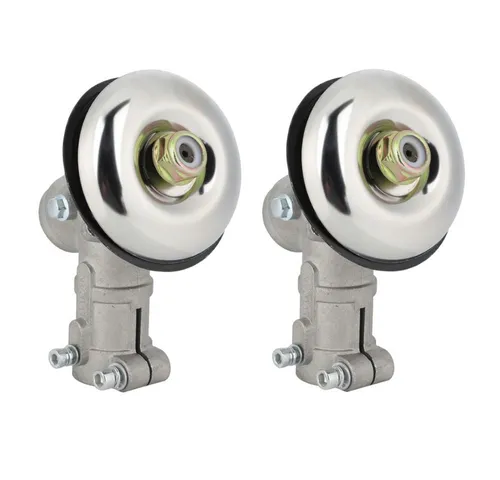 Trade-Shop Motorsensenmesser Getriebekopf 2x für Fuxtec FX-MS152 FX-MT252ER FX-MS162 - Praktisches 2er-Set Winkelgetriebe für Motorsensen und Freischneider. Hochwertige Aluminiumlegierung sorgt für hohe Qualität und Passgenauigkeit. Ideal für Schaftrohre mit 26mm Durchmesser.