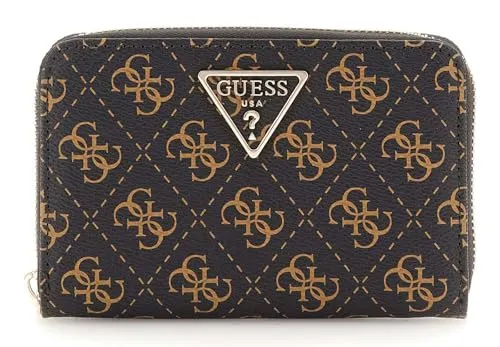 GUESS Laurel SLG Medium Zip Around Wallet in braun von GUESS