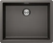 Schock Greenwich N-100L A Silverstone Granitspüle - Sanitäranlagen & Zubehör - Hochwertige Granitspüle mit Exzenterbetätigung, ideal für Unterschränke ab 60 cm, inklusive Mini Care Set für einfache Pflege.