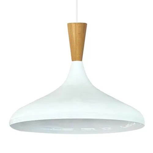 Bamyum Pendelleuchte Champion - Hängelampe aus Holz, 35 cm - Lampen für stilvolle Beleuchtung, vielseitig einsetzbar in Küche, Wohnzimmer und mehr. Mit E27 Fassung für individuelle Lichtstärke und einfacher Montage.