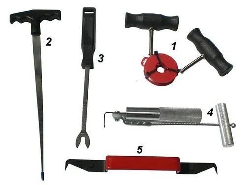 HBM 7-teiliger Autoglas-Entfernungssatz - Sonstiges Elektrowerkzeug, ideal zum schnellen Entfernen von veralteten oder zerbrochenen Autoscheiben für einen einfachen Austausch.