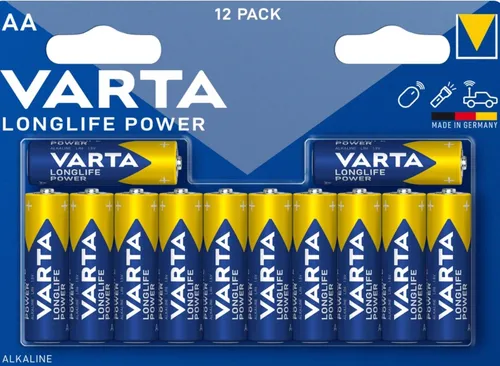 VARTA AA Longlife 12 Power Batterien LR6 MN1500 1.5V Blister