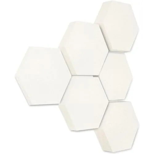 platino24 Akustikplatte Edition LOFT 6 Elemente 3D I Ø 300mm - Dämmplatten für optimale Raumakustik, handgefertigt und in vielen Farben. Ideal für Musikzimmer, Heimkino und Büros - verbessert die Akustik und ist flammhemmend.