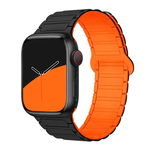 I Magnetisches Silikon Armband 38-49 mm Ersatzband Für Smartwatch Uhr Band