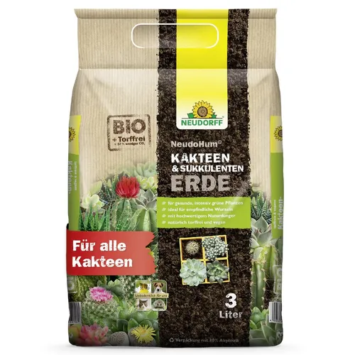 Neudo­Hum Kakteen & Sukkulenten­Erde 3 Liter